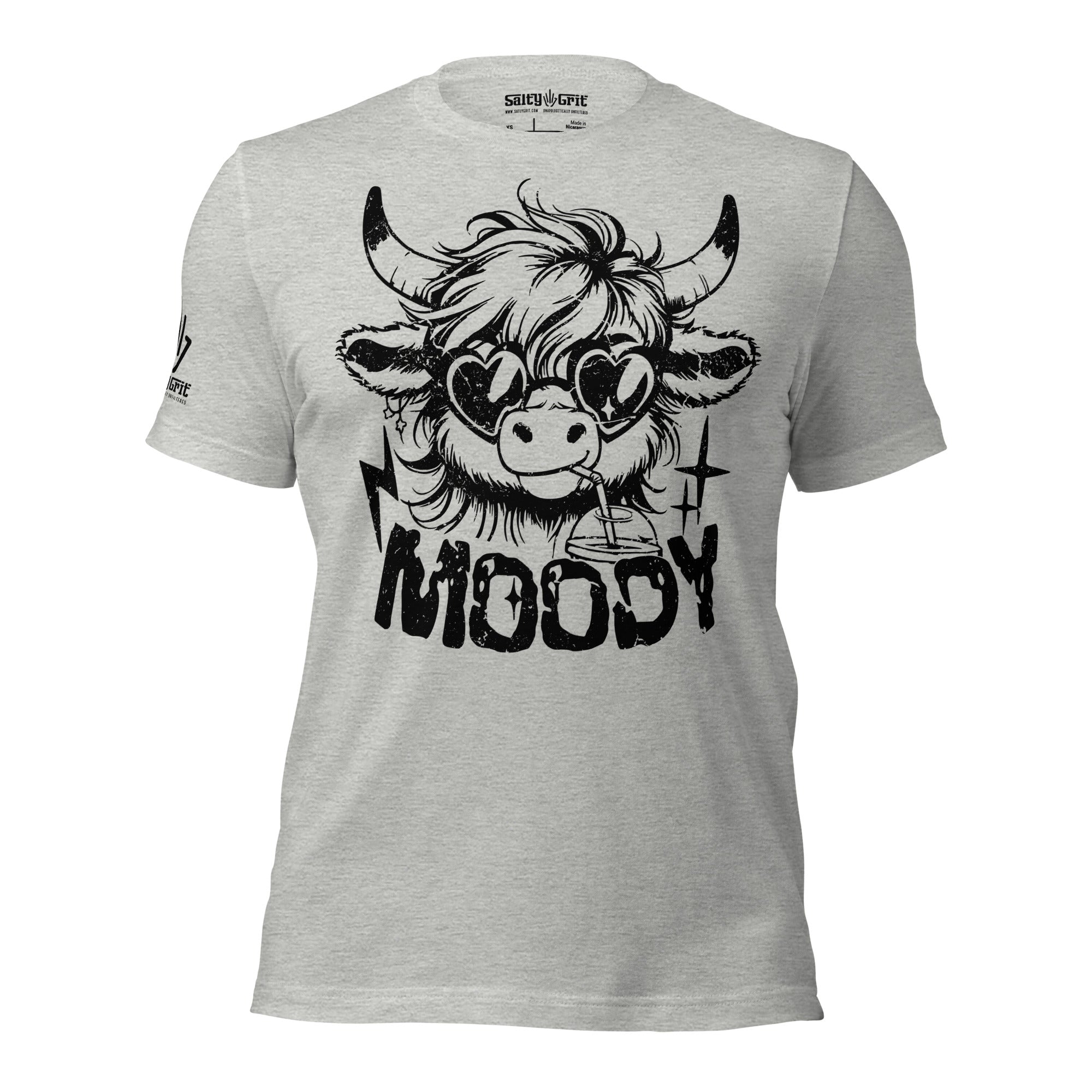 Funny Highland cow sarcastic t-shirt with attitude