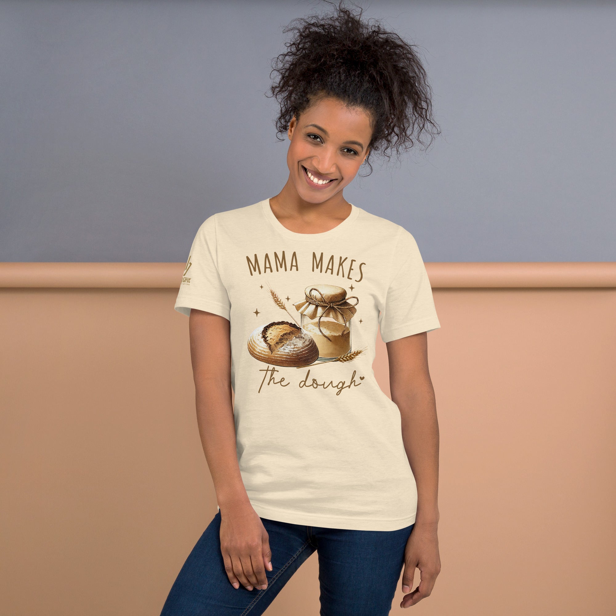 Funny homesteading graphic t-shirt for women with bread design