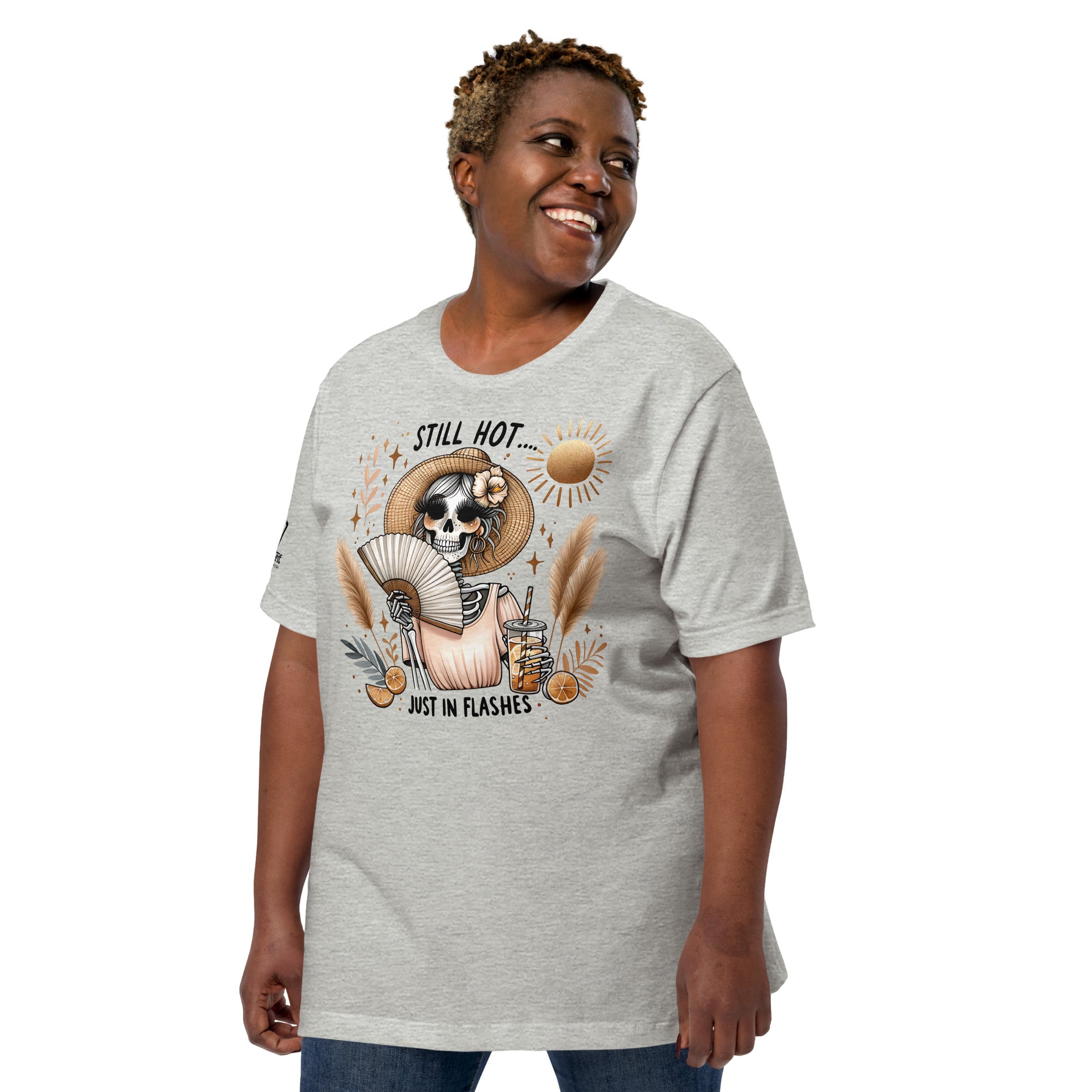 Funny menopause graphic tee Still Hot Just in Flashes