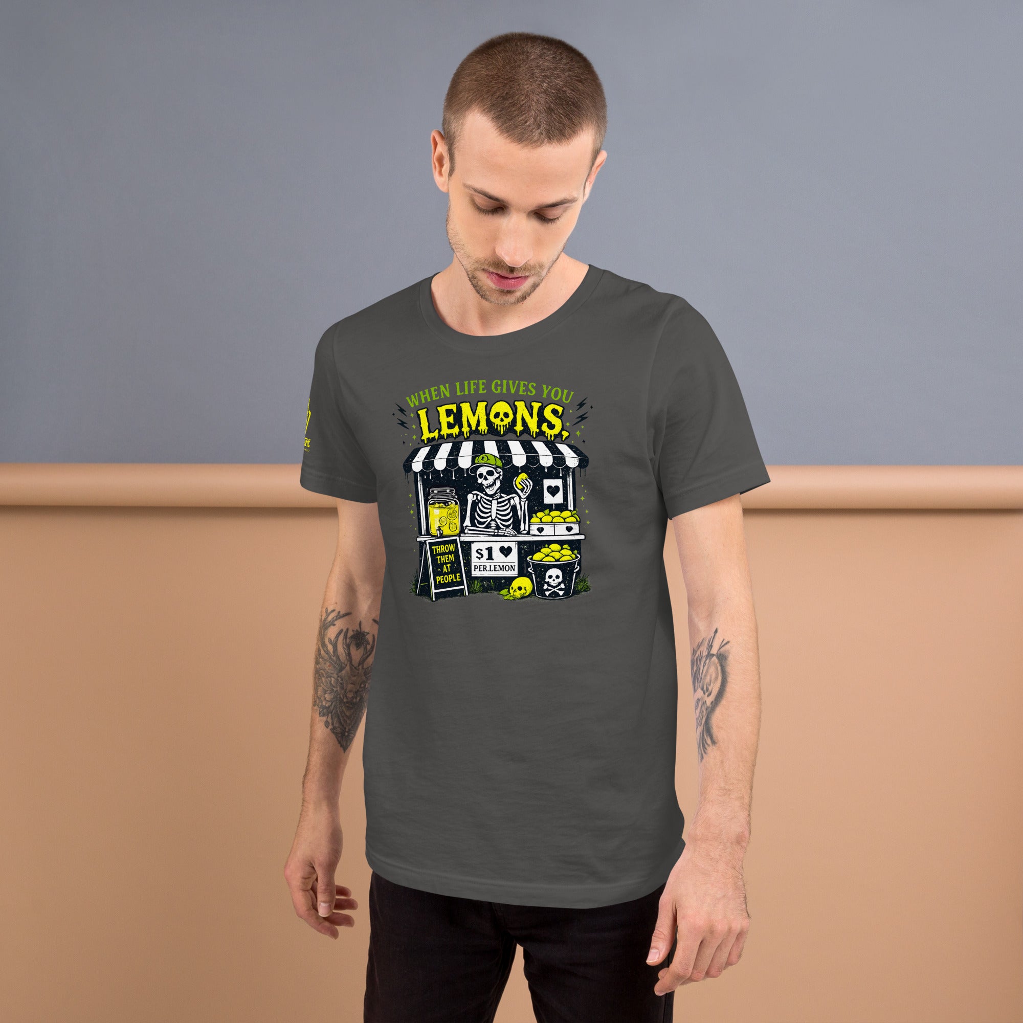 Funny parody shirt mocking the When Life Gives You Lemons saying