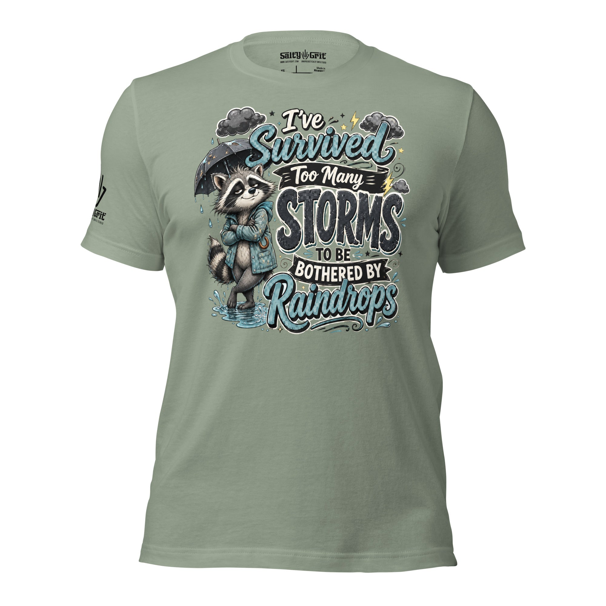 Funny raccoon shirt with resilient sarcastic quote