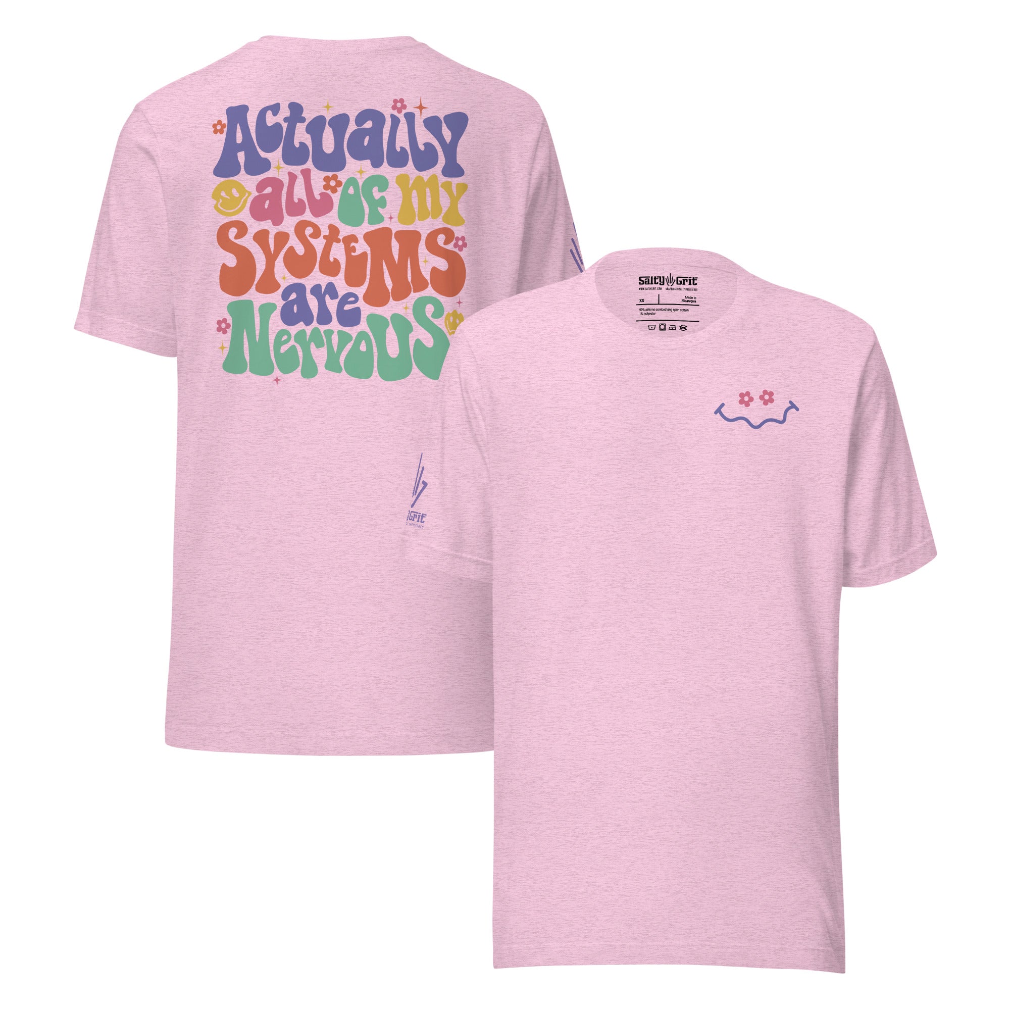 Funny retro wave style shirt with anxiety humor