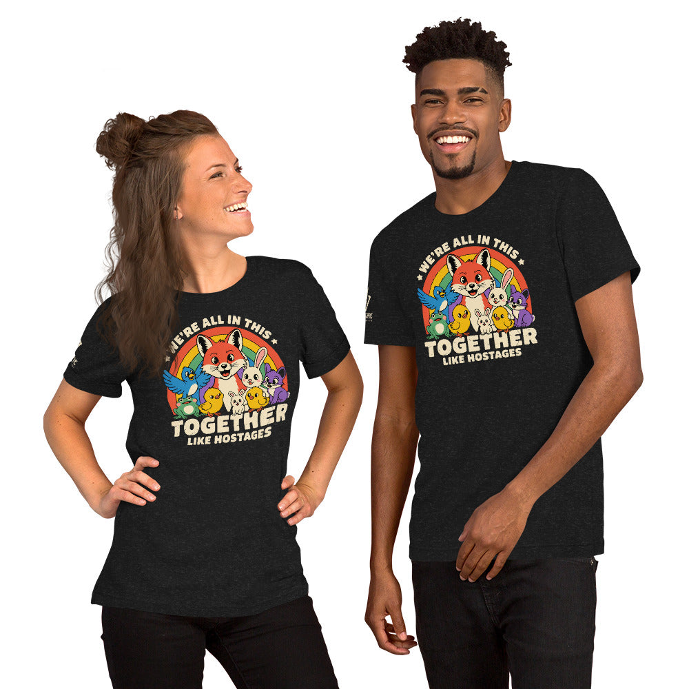 Funny teamwork shirt featuring a group of animals and sarcastic quote