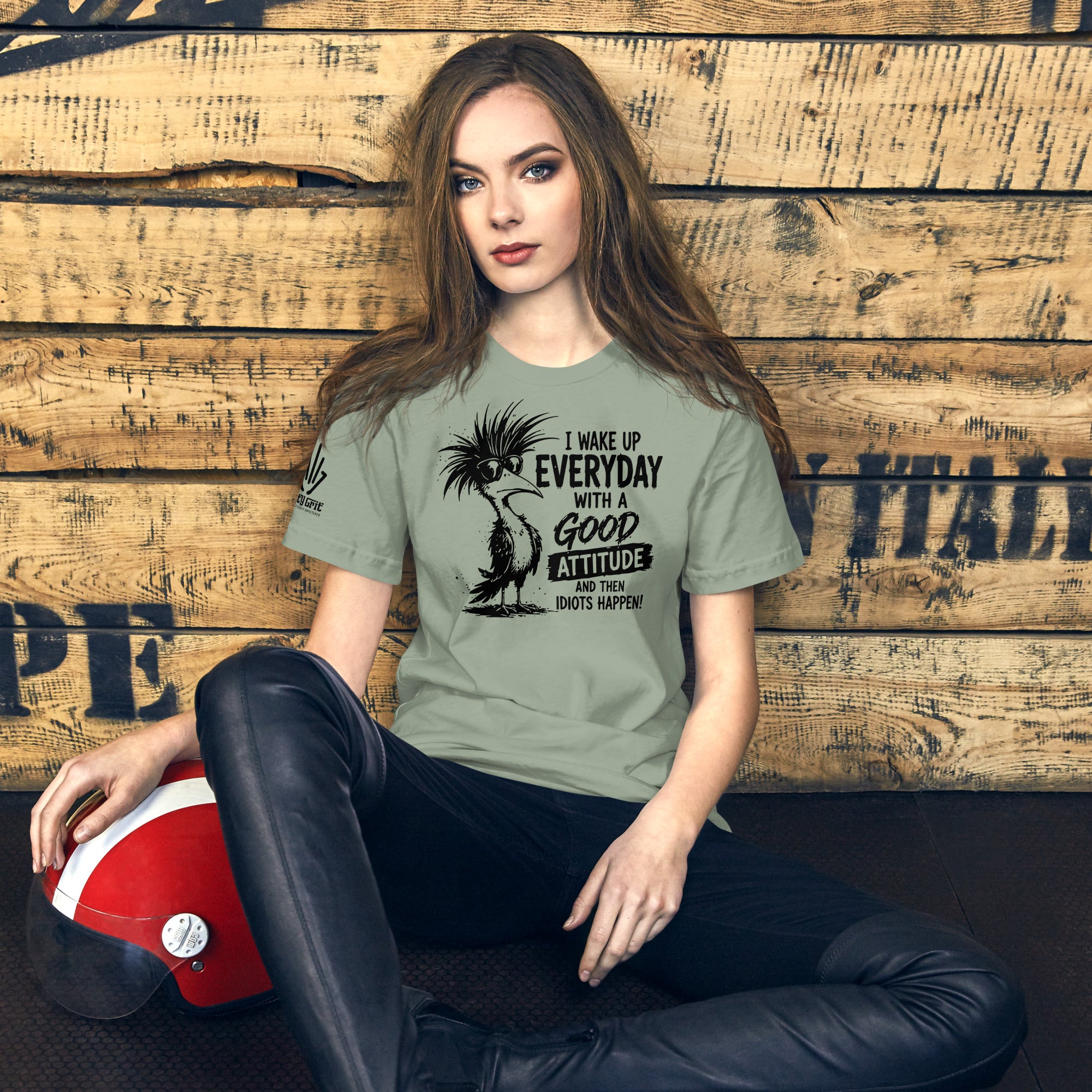 Funny workplace humor shirt for anyone whose good attitude disappears at work