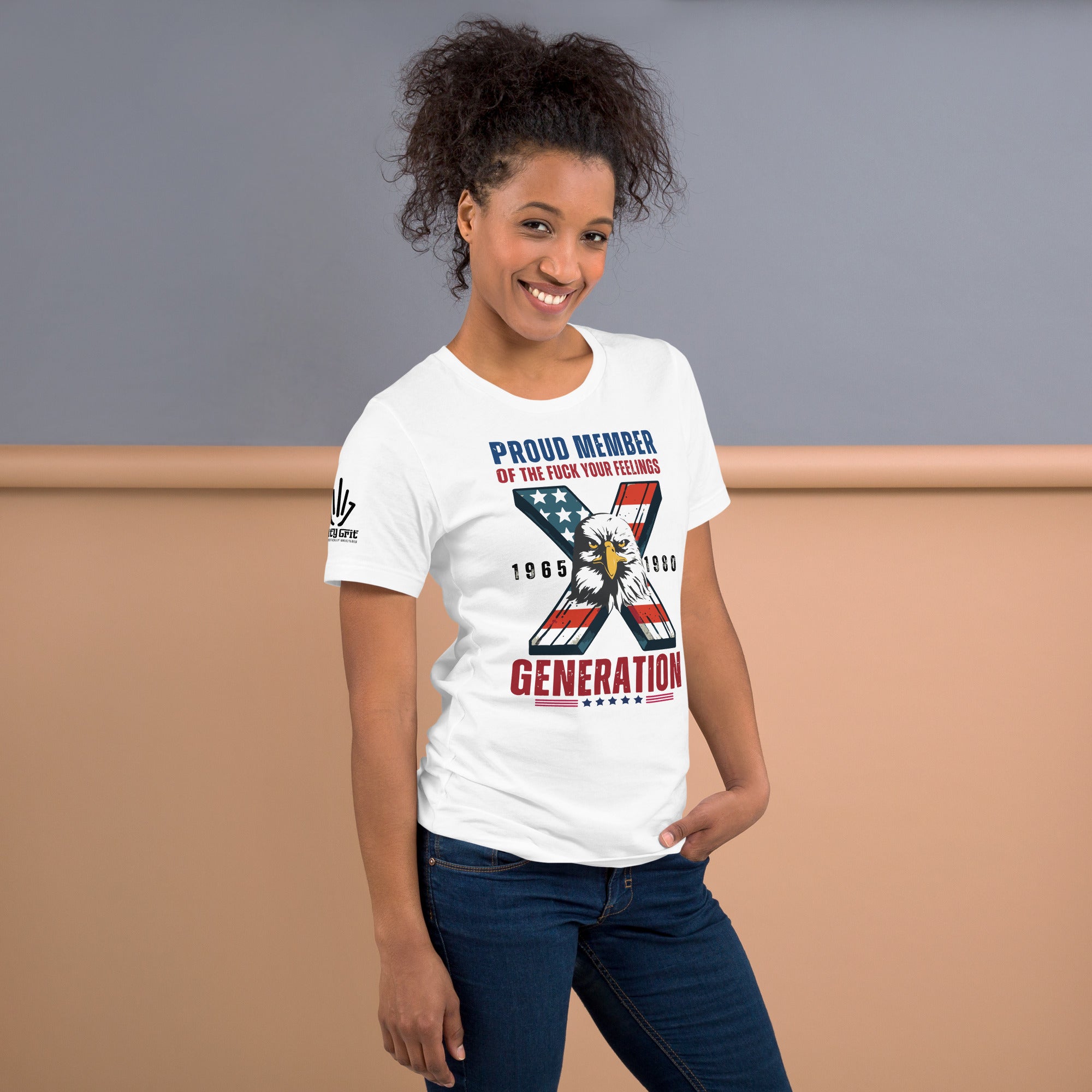 GEN X American flag shirt with eagle – sarcastic t-shirt for Gen X rebels