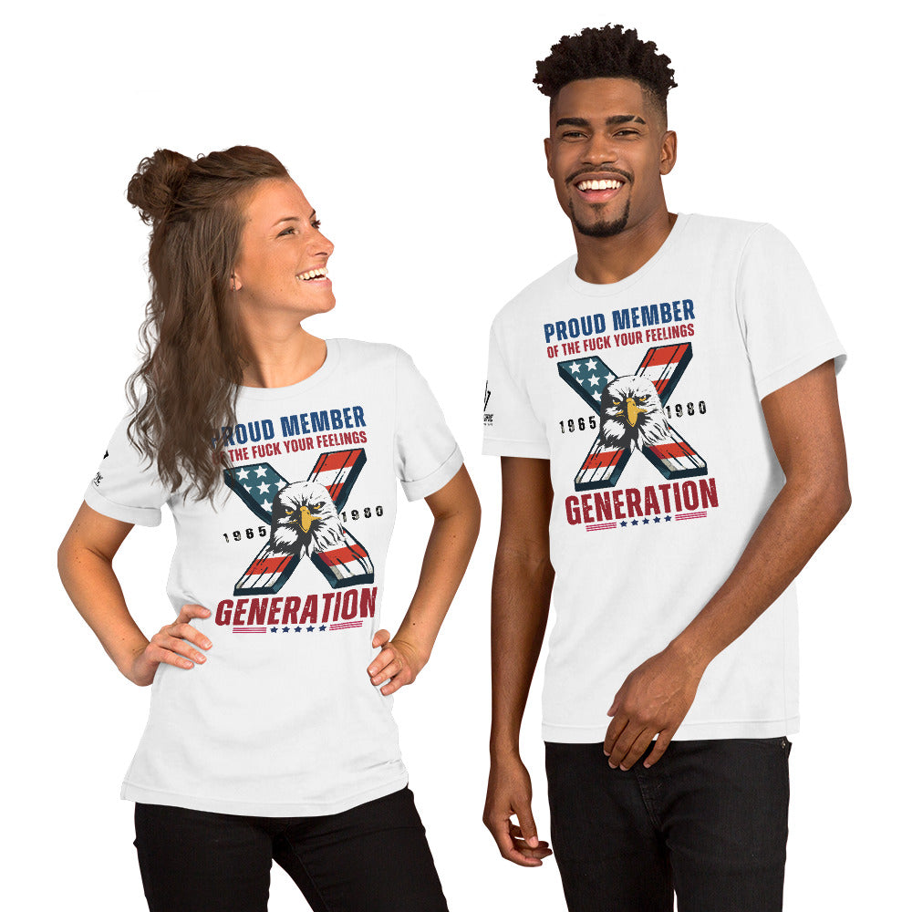 GEN X shirt – funny patriotic gift for men and women born in Generation X