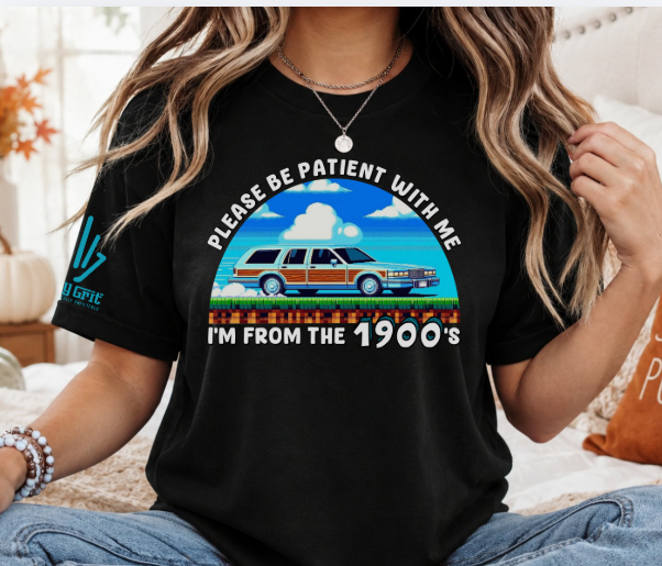 i'm from the 1900s gen x shirt with old station wagon
