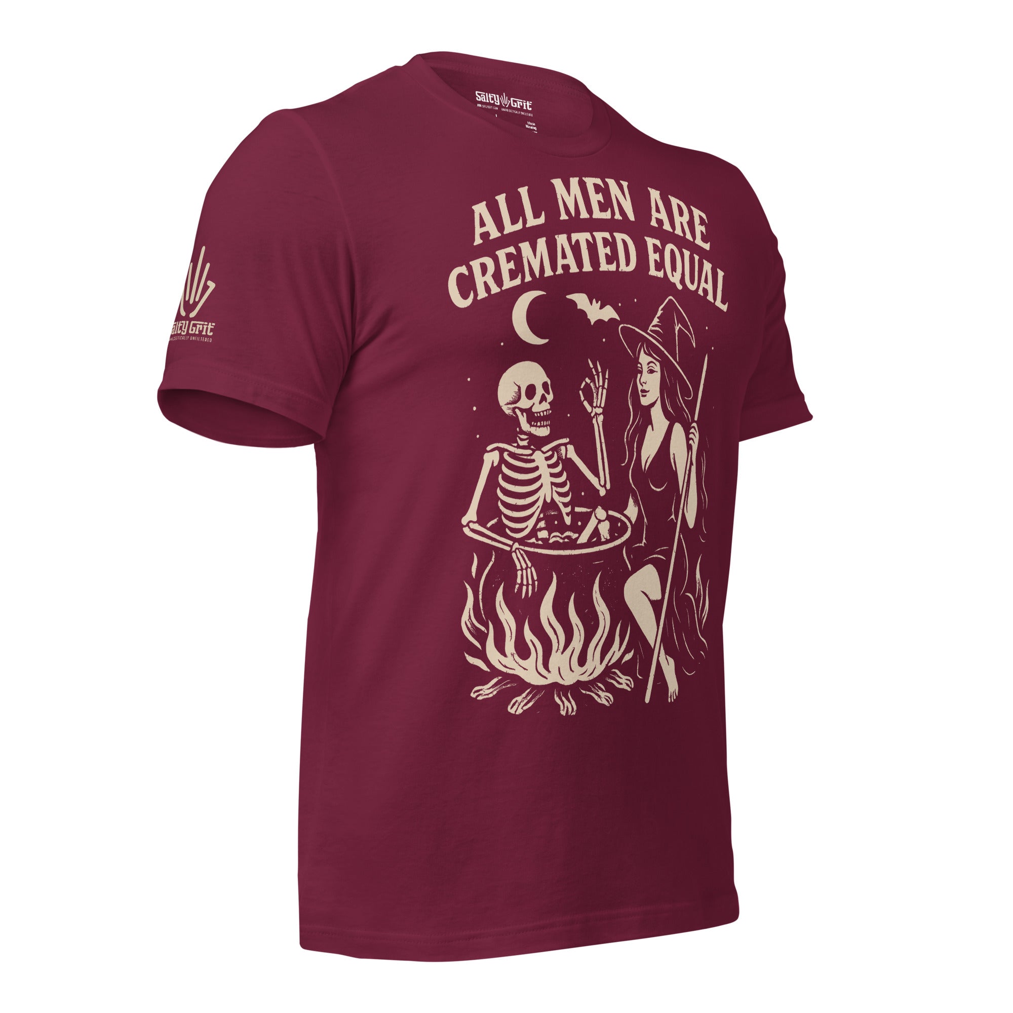 Halloween shirt for sarcastic people with cremated skeleton joke