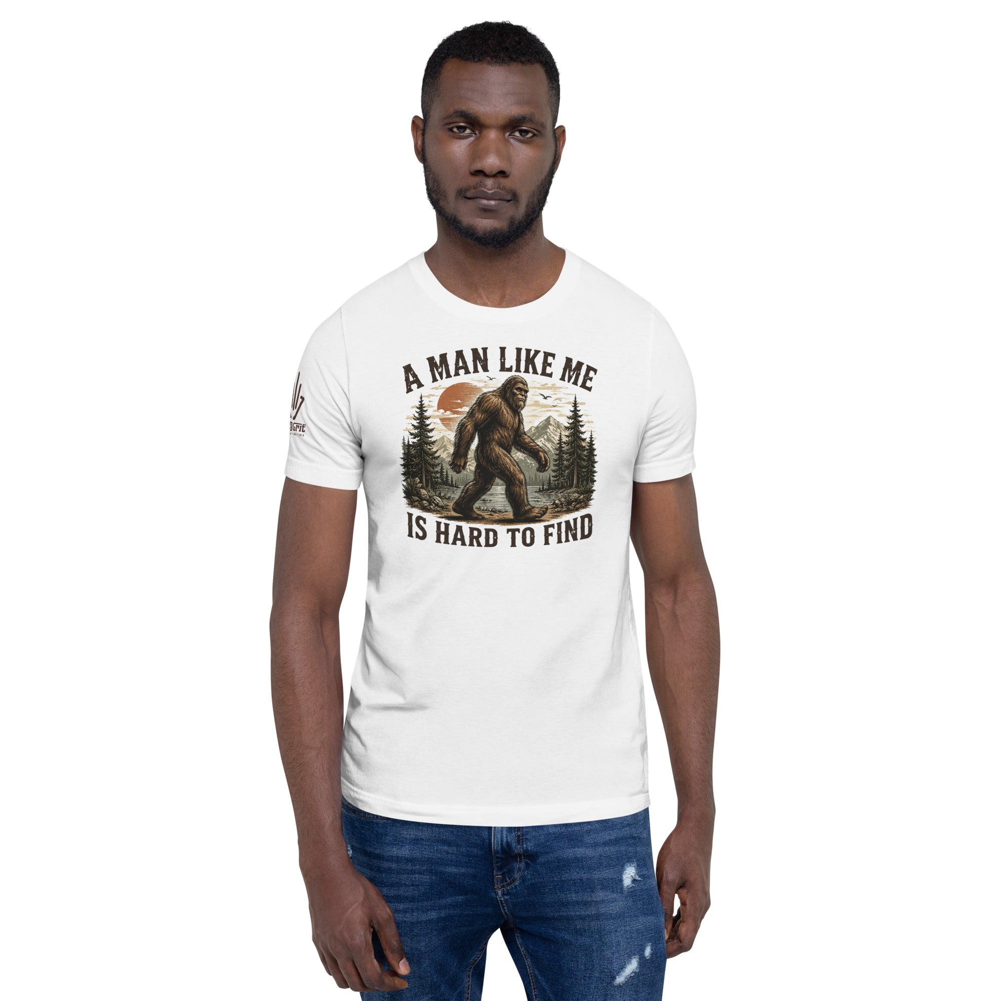 Sarcastic shirt featuring legendary Bigfoot with funny quote
