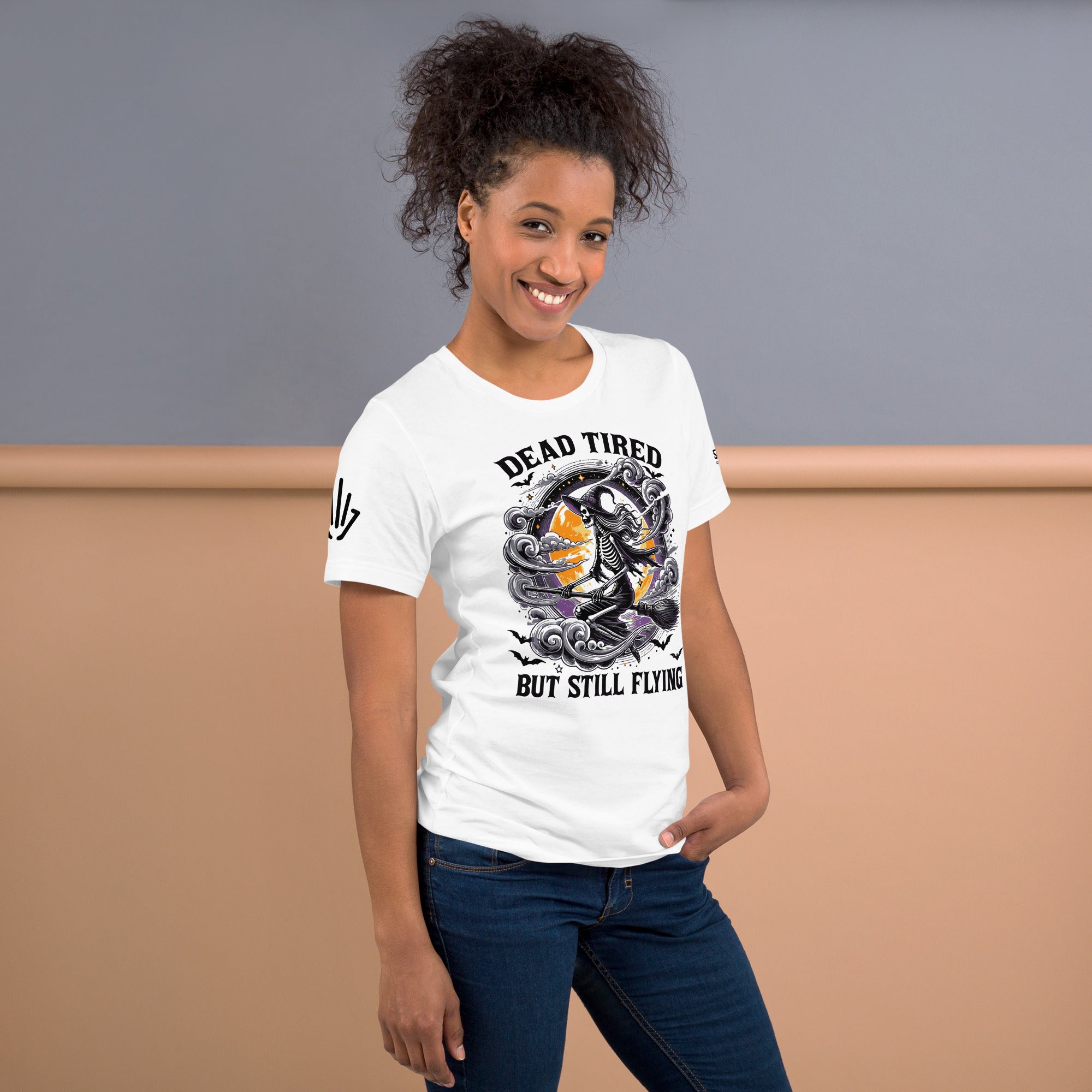 Novelty sarcastic witch Halloween t-shirt for hardworking women