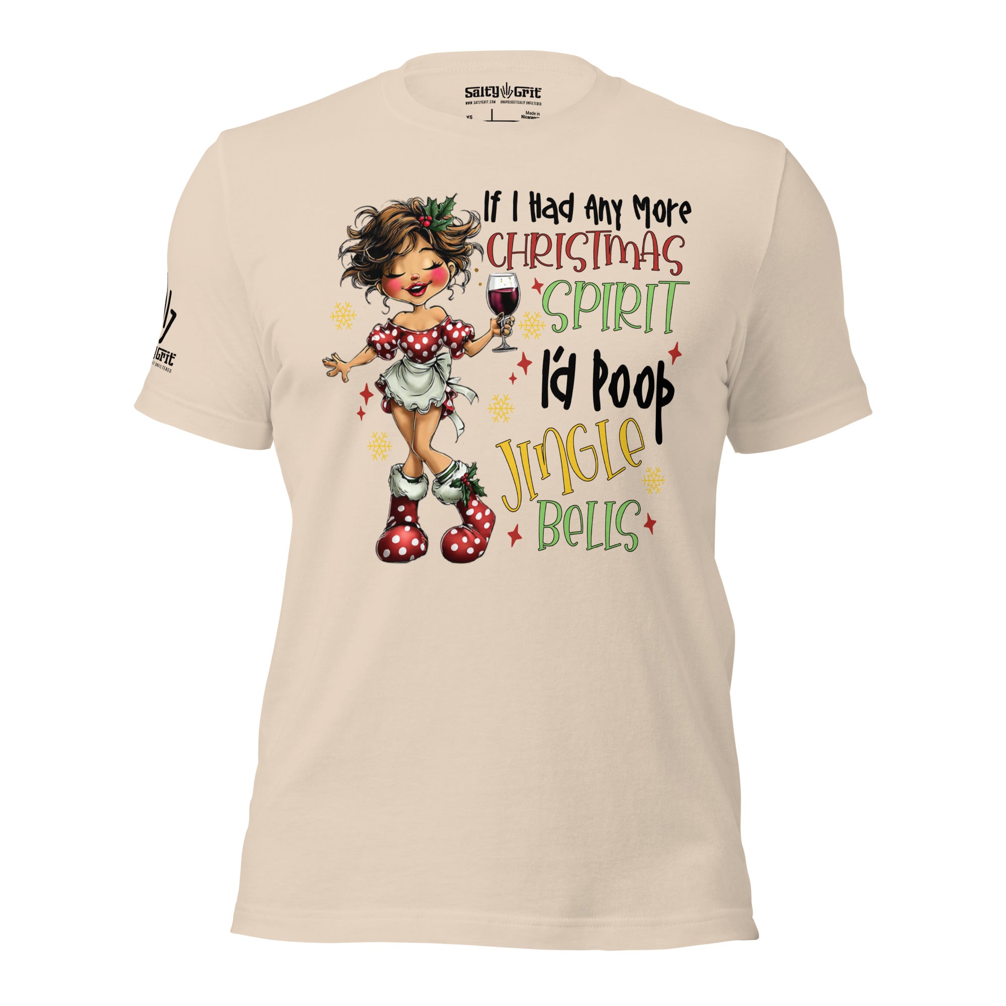 Offensive humor Christmas shirt with jingle bells poop quote
