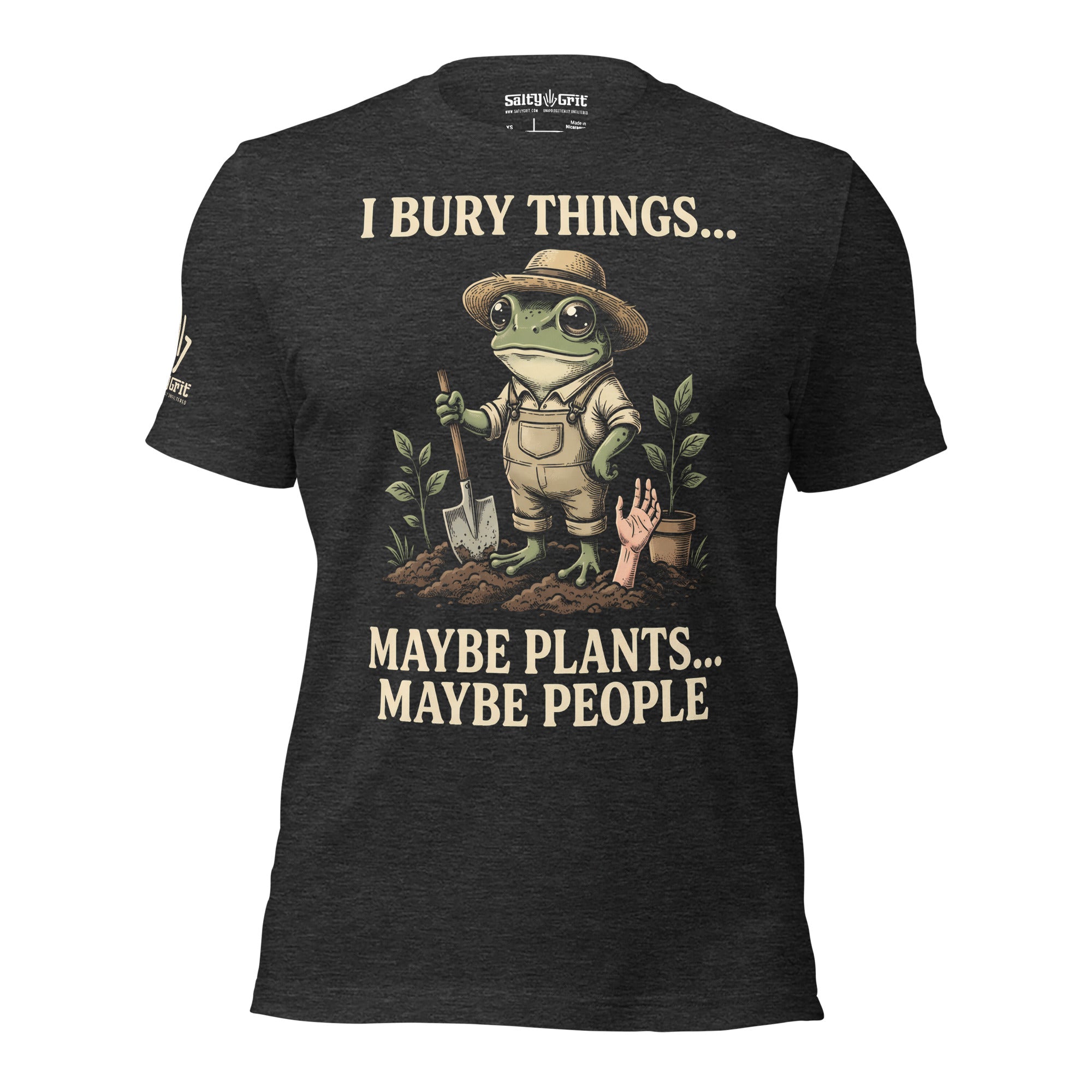 Offensive humor gardener shirt with funny burial joke