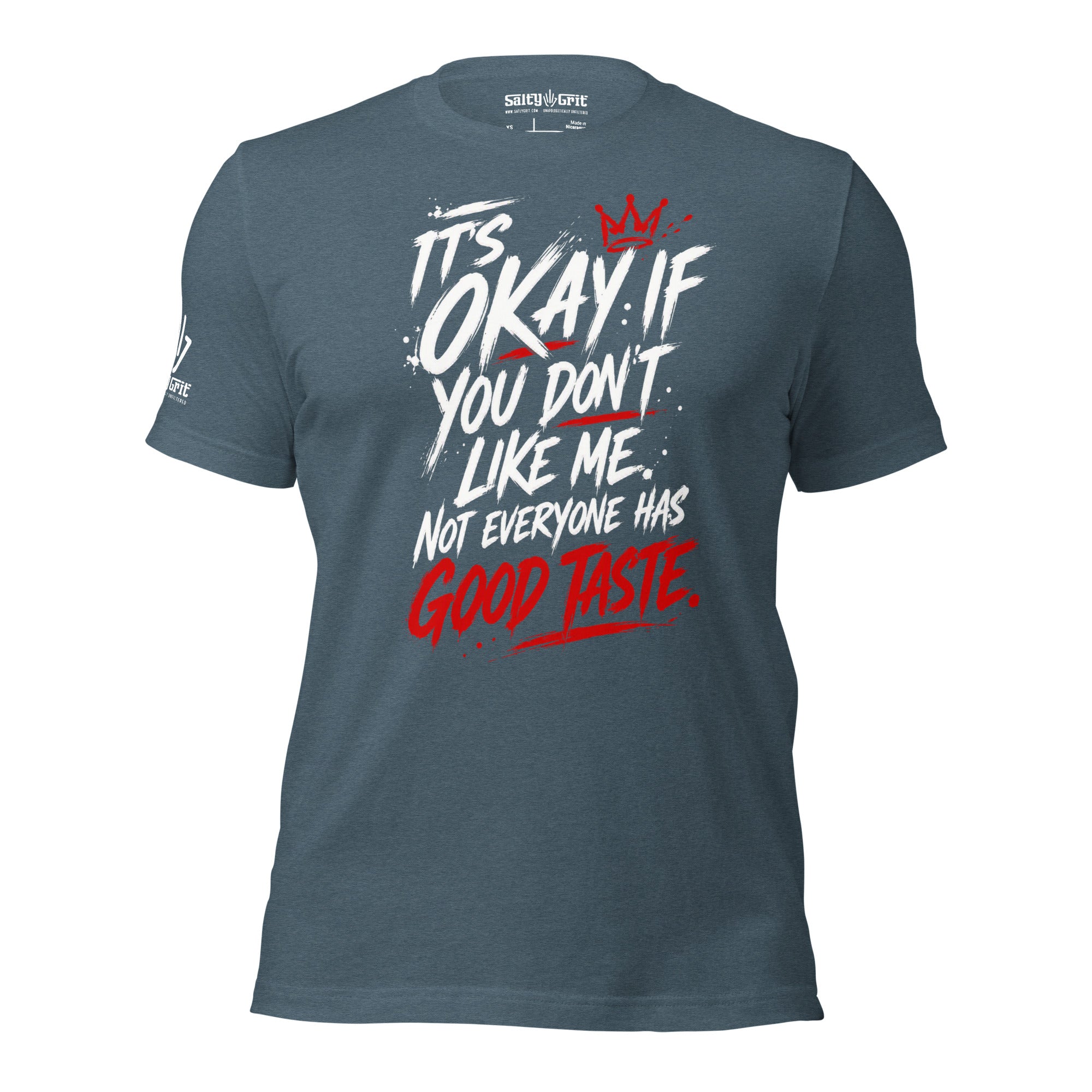 Offensive humor graphic tee with bold sarcastic typograph