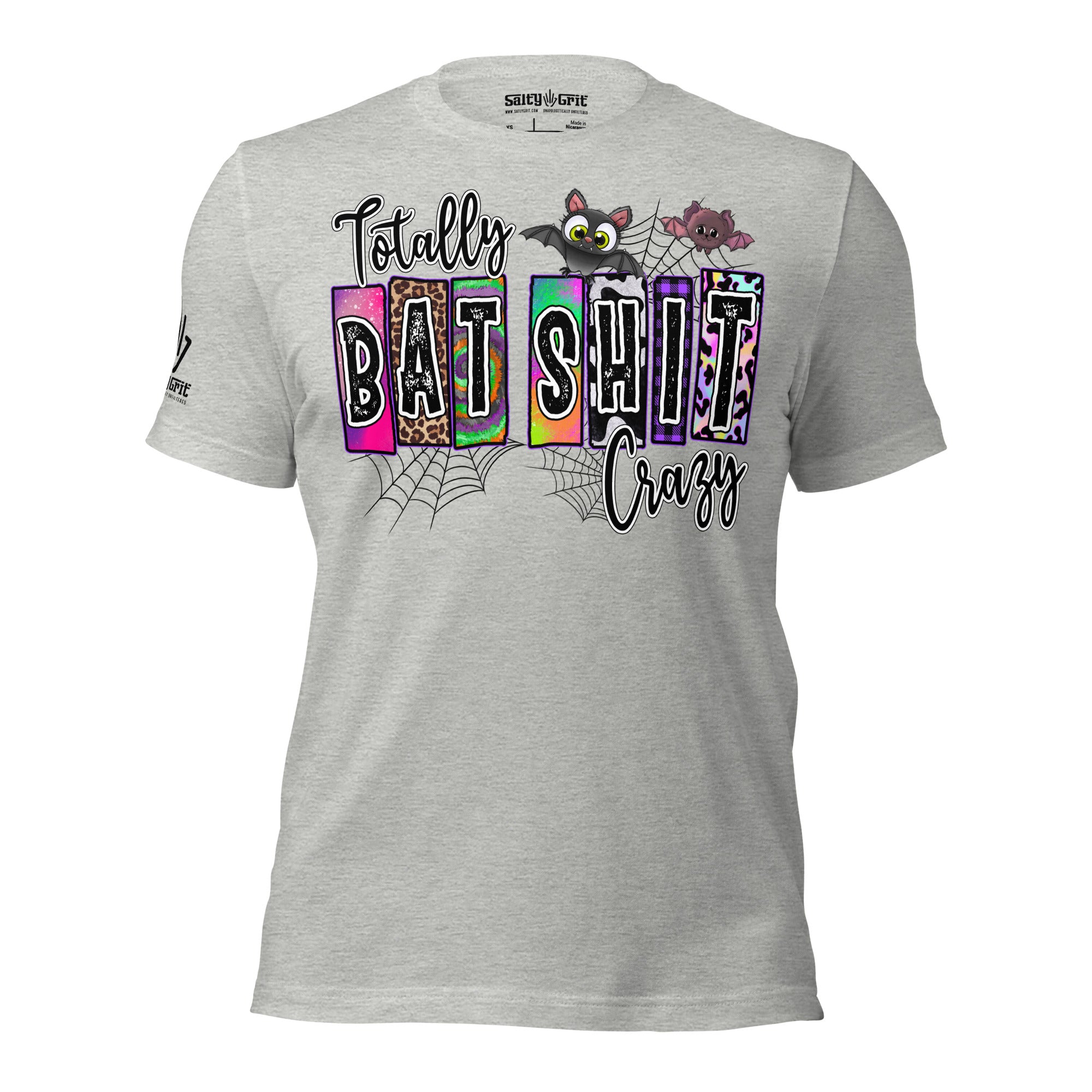 Offensive humor Halloween graphic tee bat shit crazy