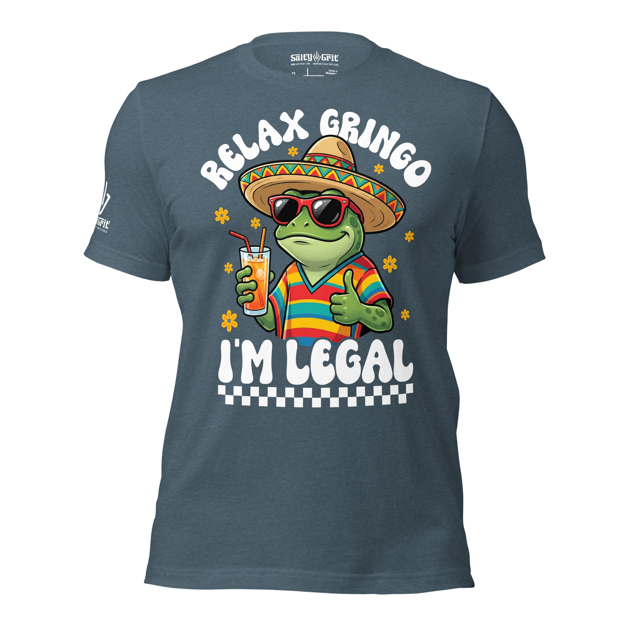 Offensive humor shirt featuring a funny lizard graphic