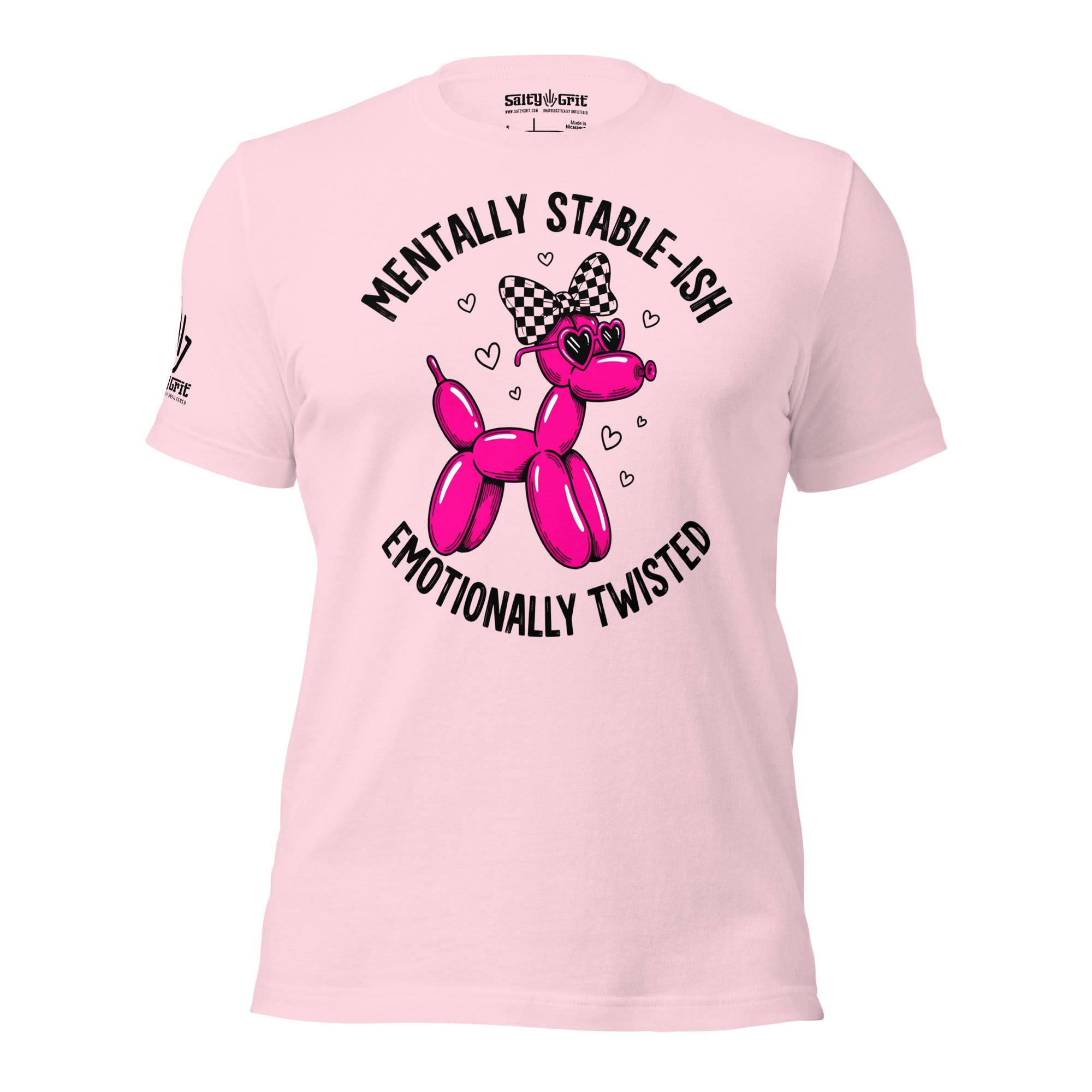 Offensive humor shirt featuring twisted balloon animal