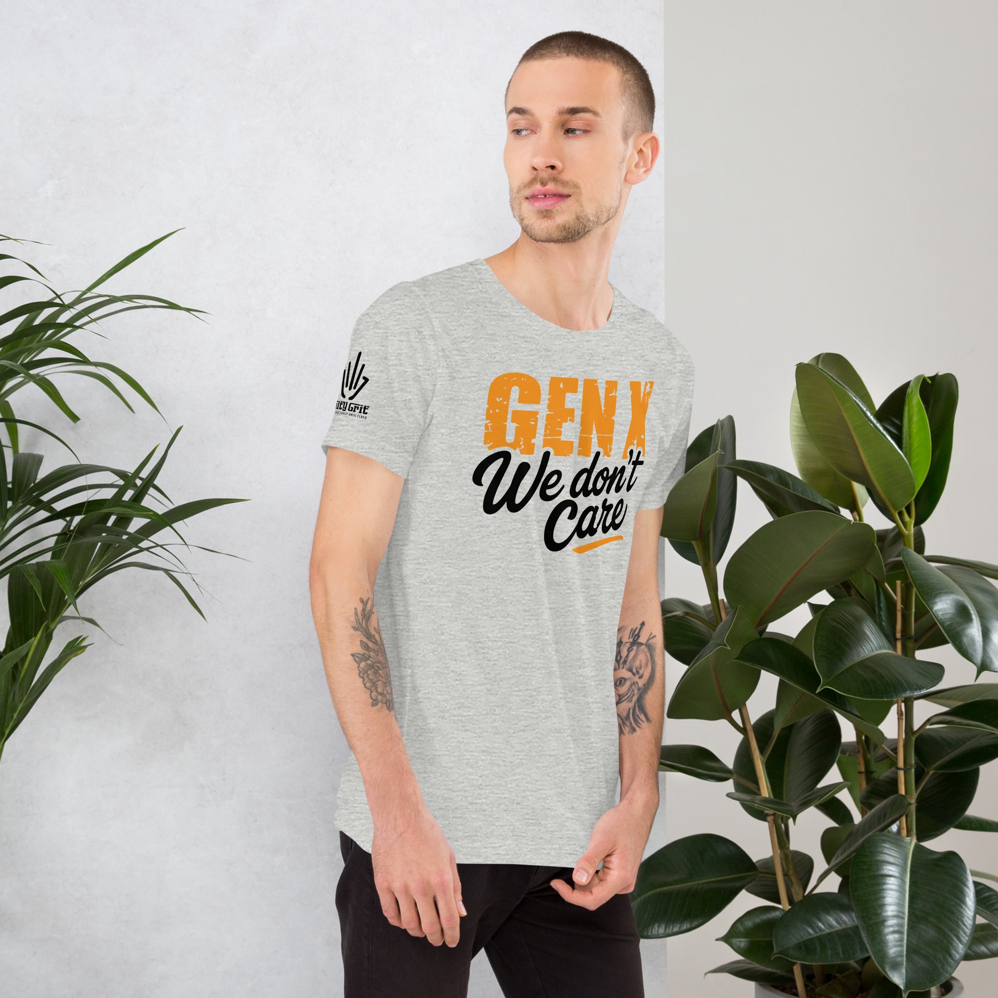 Offensive humor t-shirt with Gen X we don’t care design