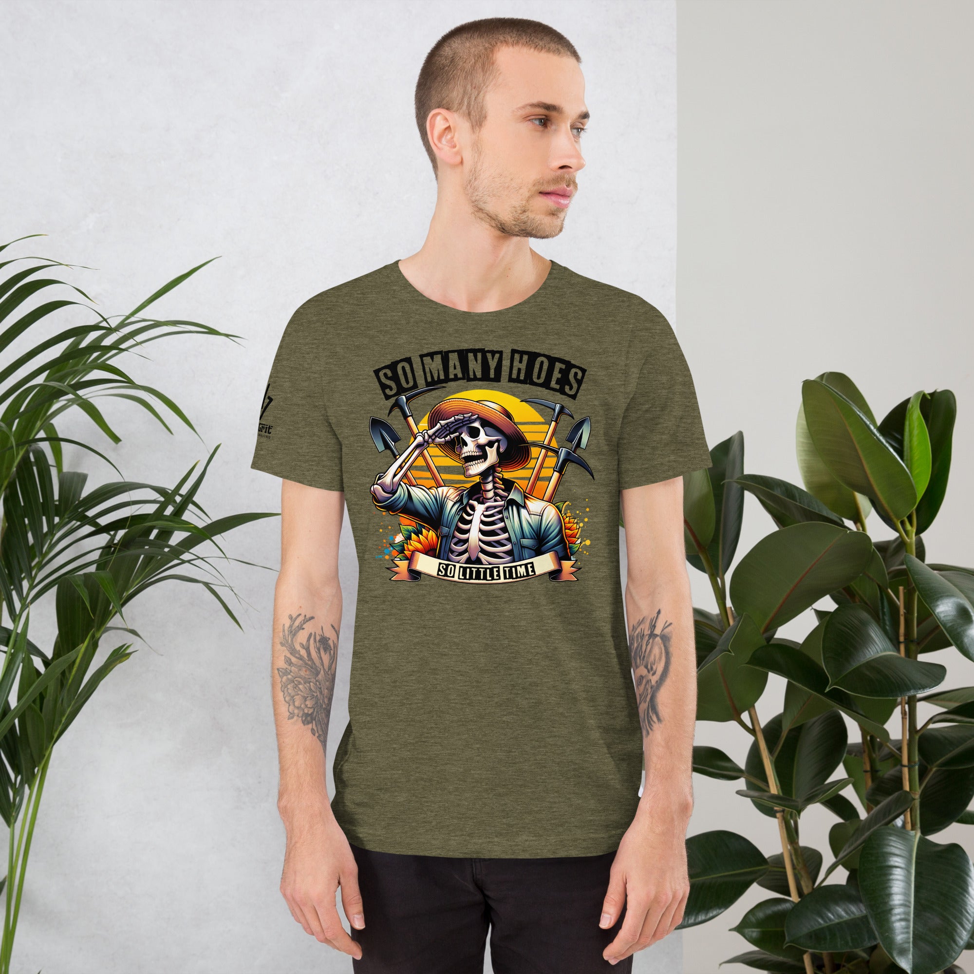 Sarcastic gardening t-shirt So Many Hoes So Little Time design