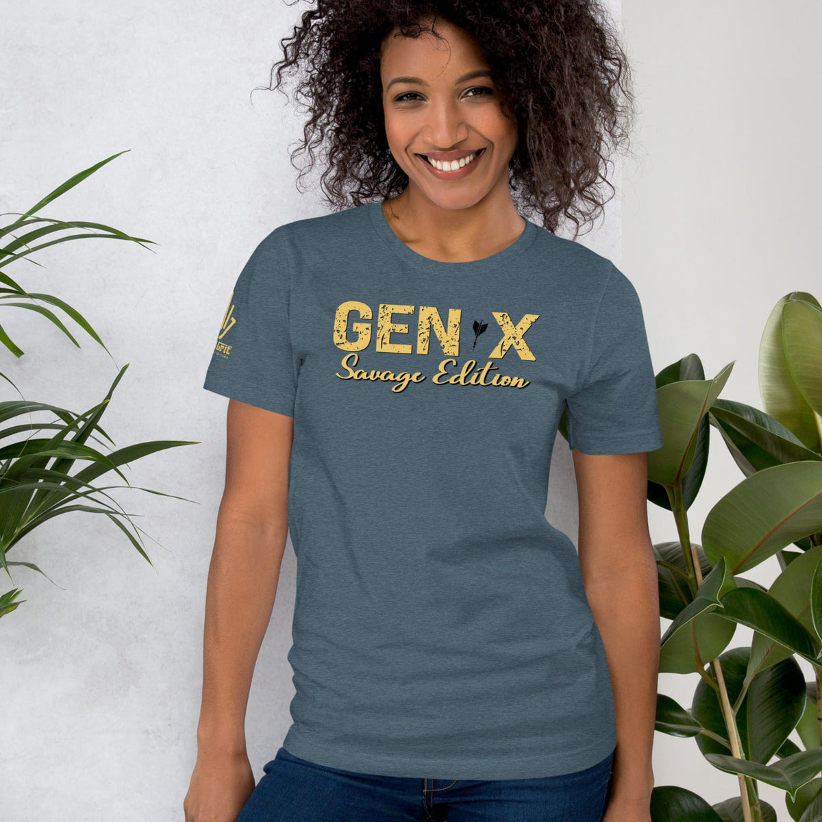 Sarcastic Gen X gift shirt with Savage Edition grunge-style graphic