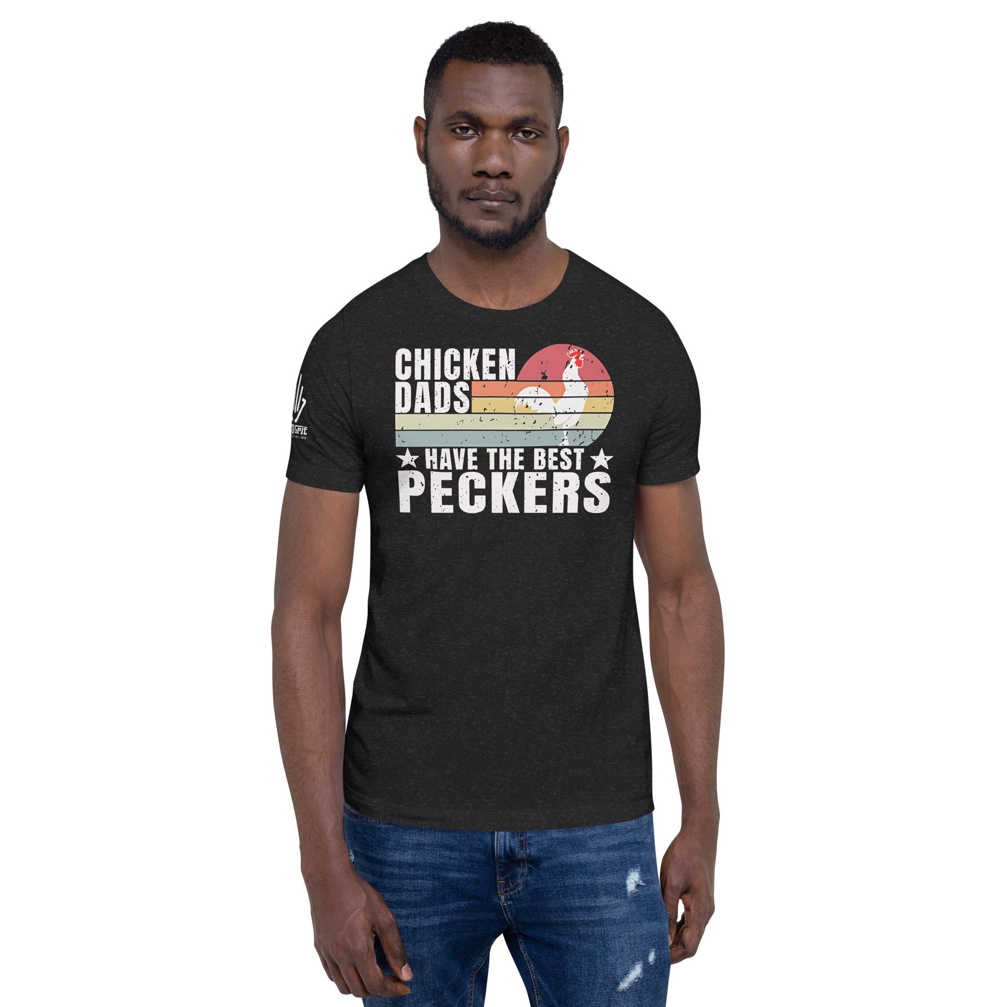 Offensive humor apparel with chicken dad theme