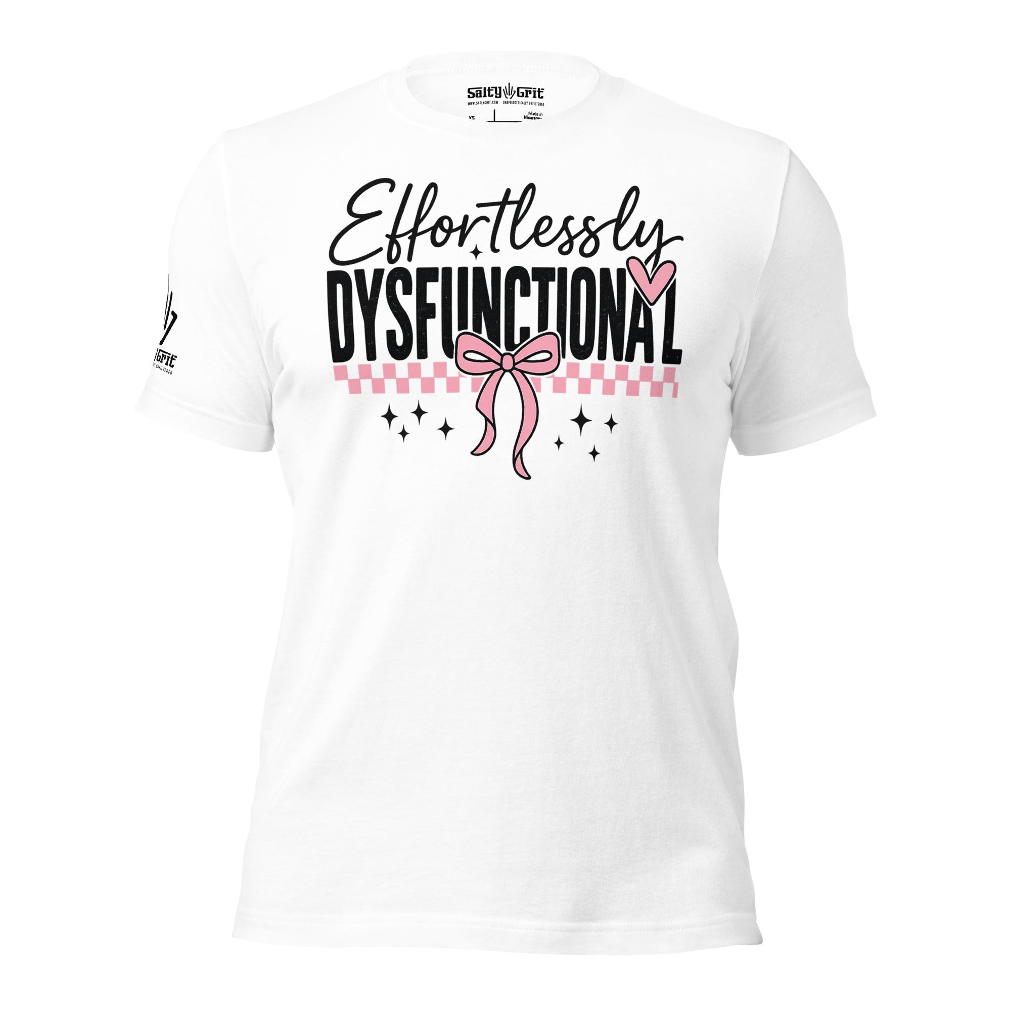 Self-aware sarcastic t-shirt with vintage graphics