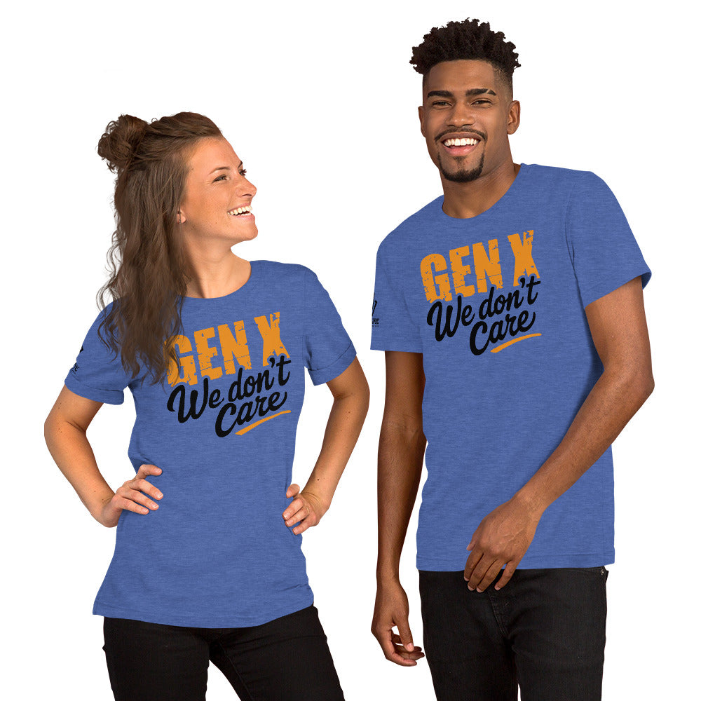 Sarcastic t-shirt for Gen X men and women who don’t care