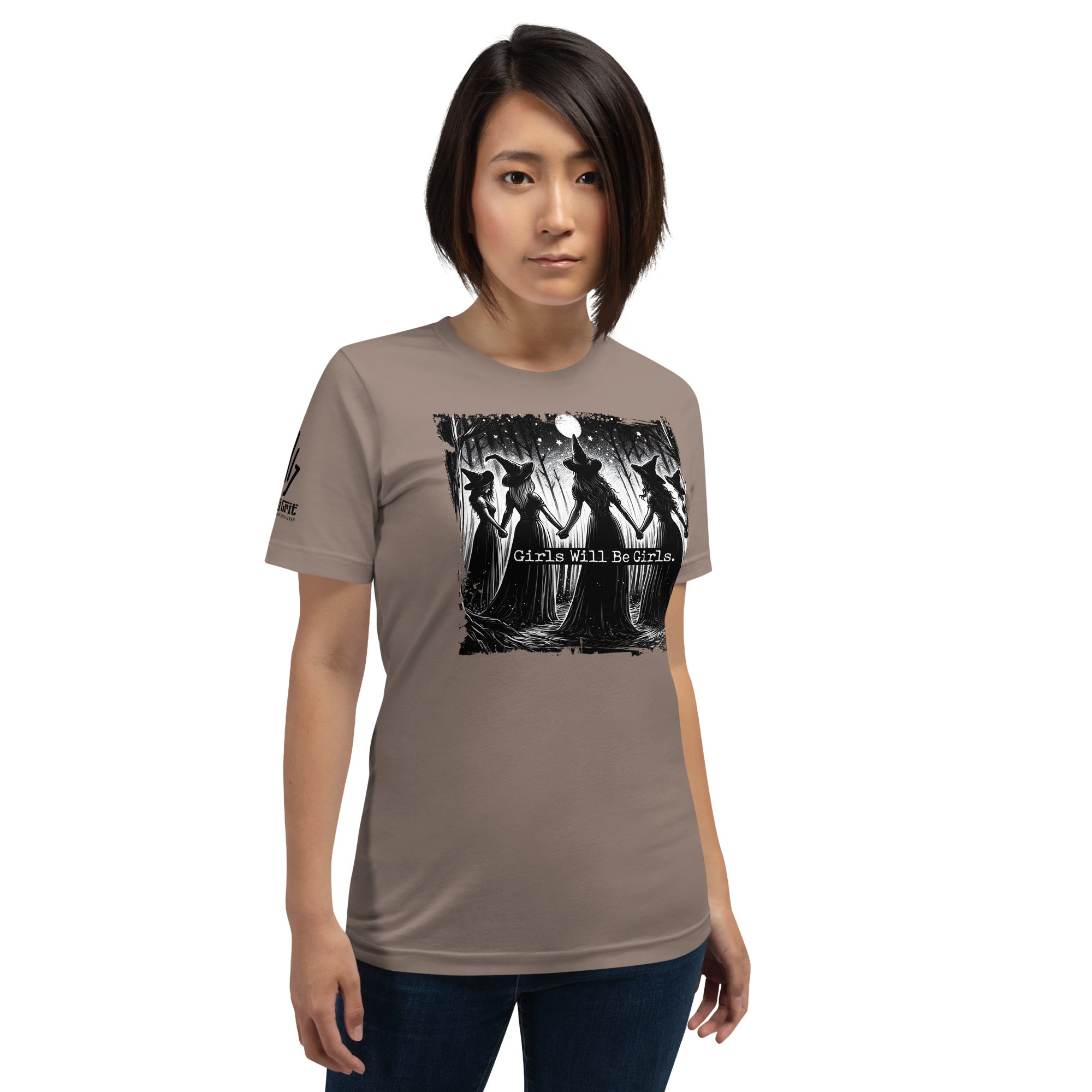 Funny shirt for strong women with witch humor and Halloween vibes
