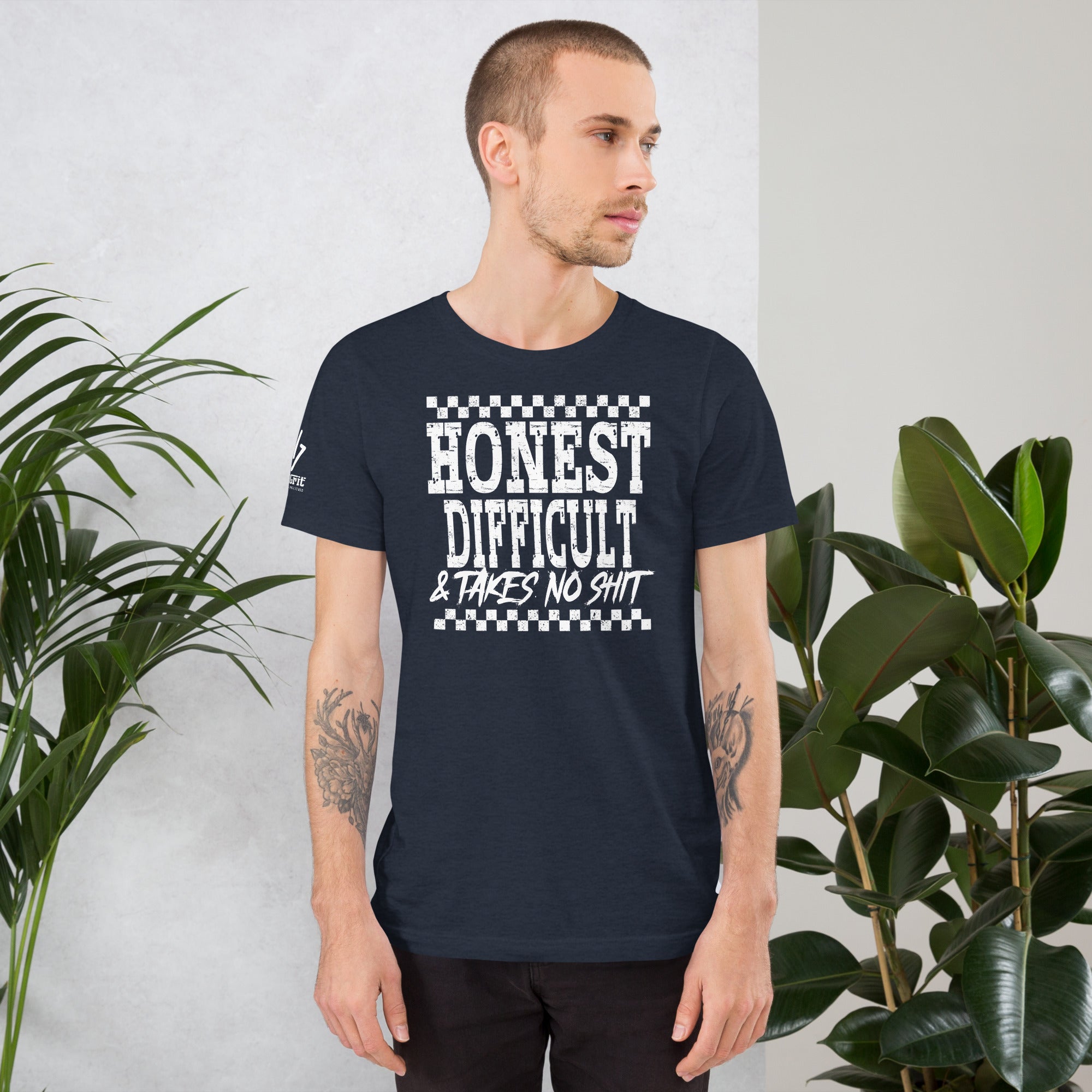 Funny shirt for truth tellers with retro checkered vibe
