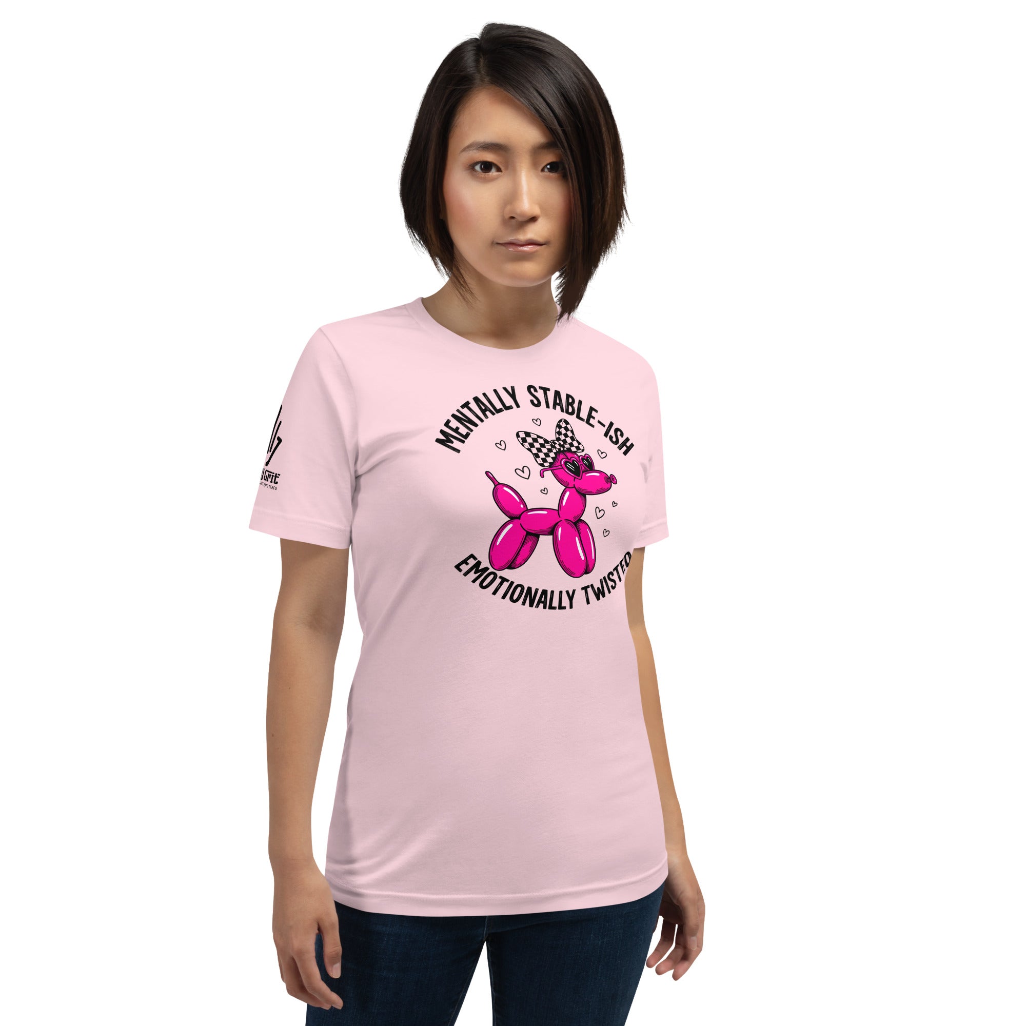 Funny tee with twisted balloon animal artwork