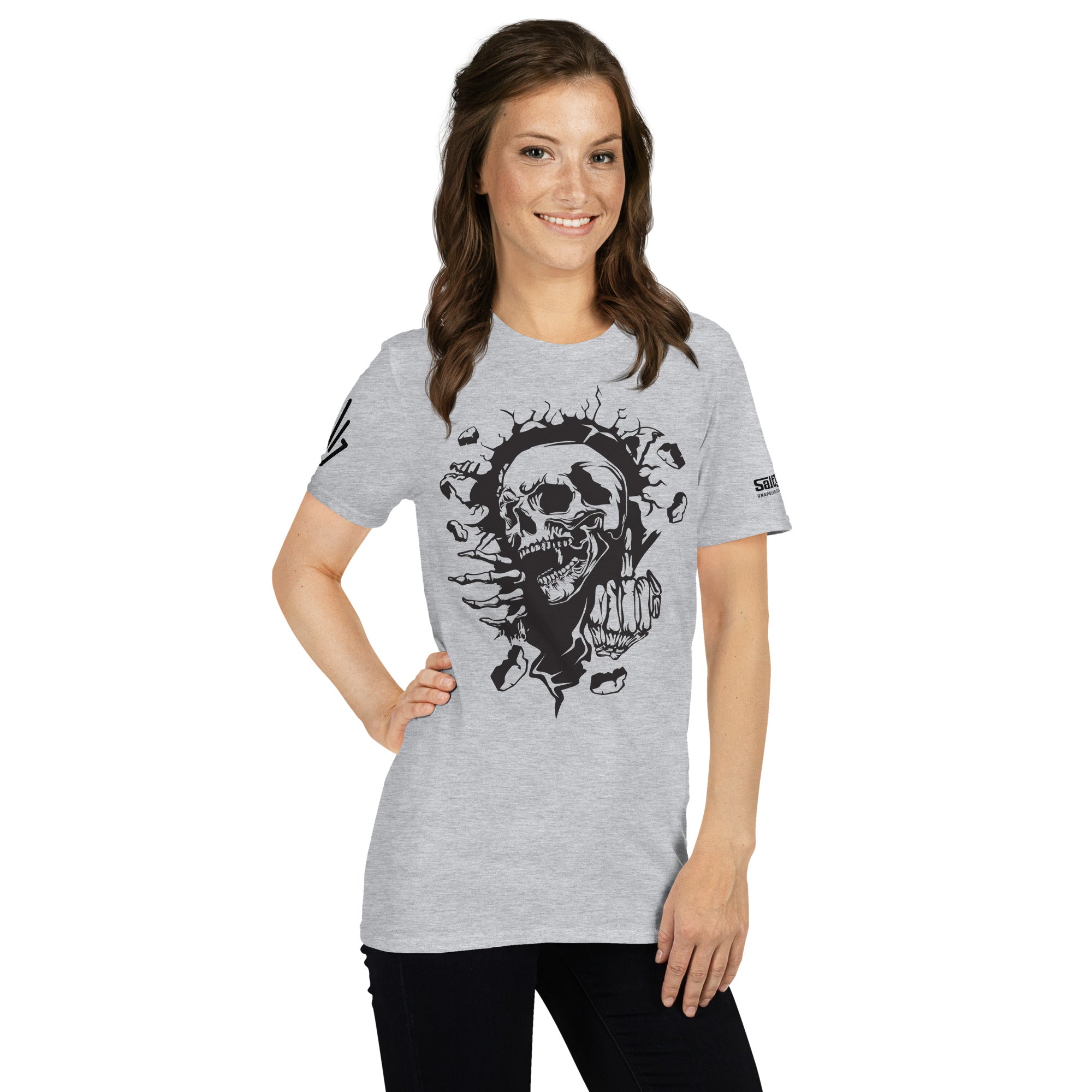 Skull Breaking Through T-Shirt