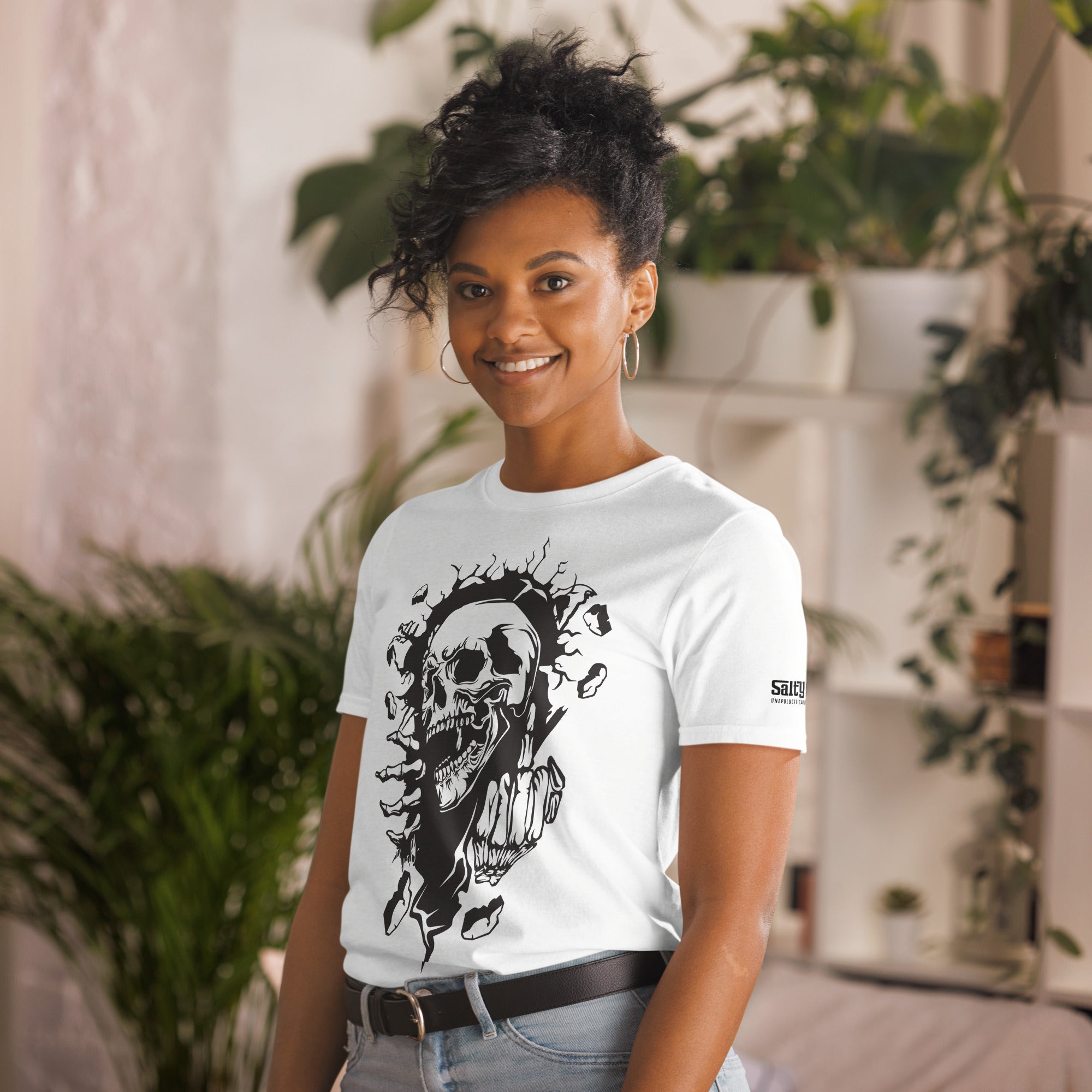 Skull Breaking Through T-Shirt