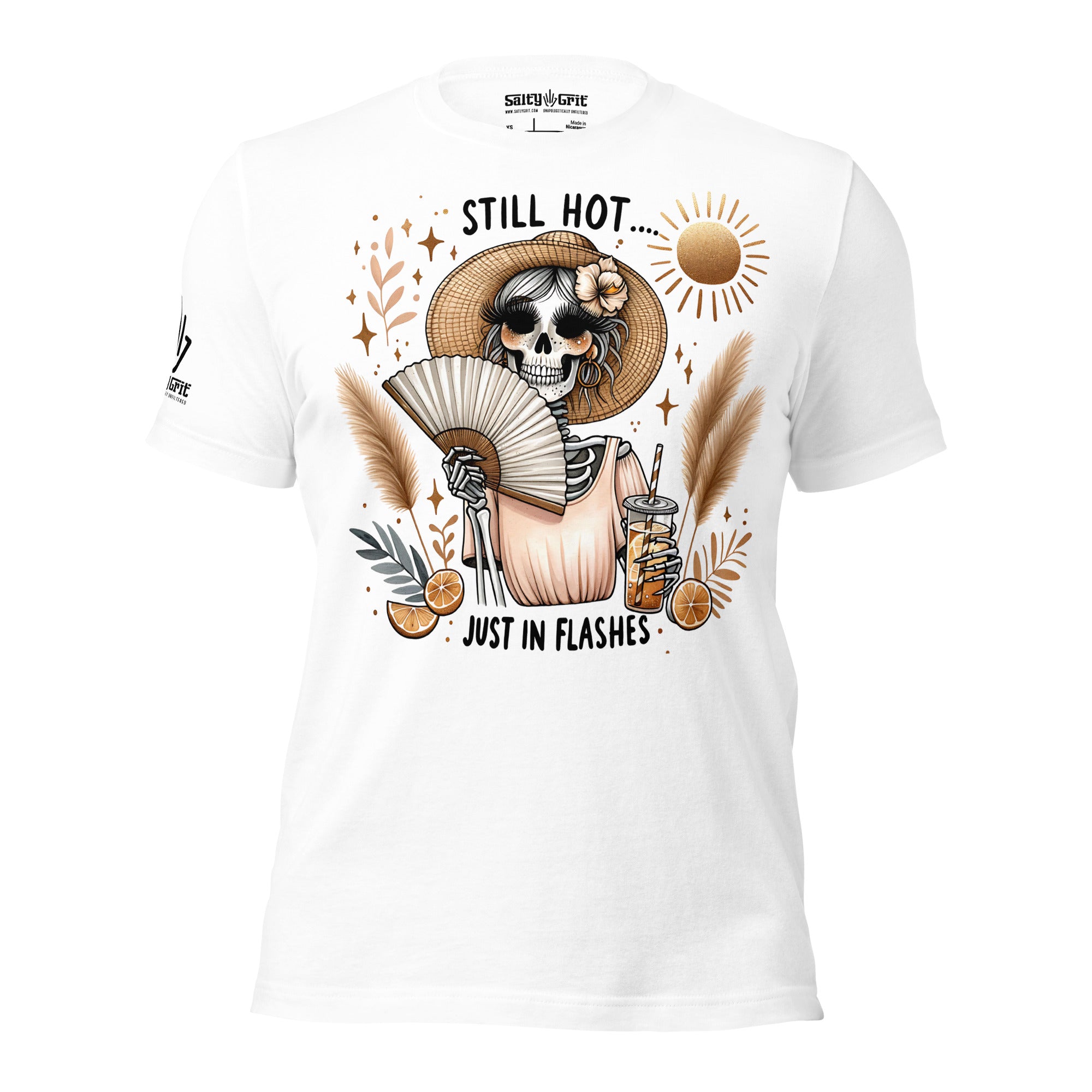 Funny women’s shirt hot flashes sarcastic humor design