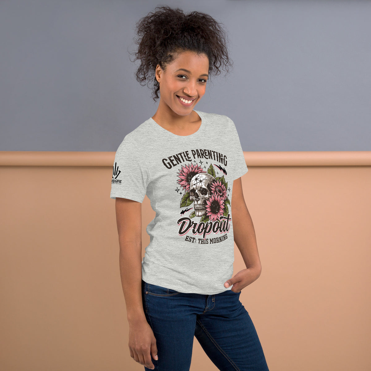 Women’s offensive humor mom shirt featuring Gentle Parent Dropout artwork