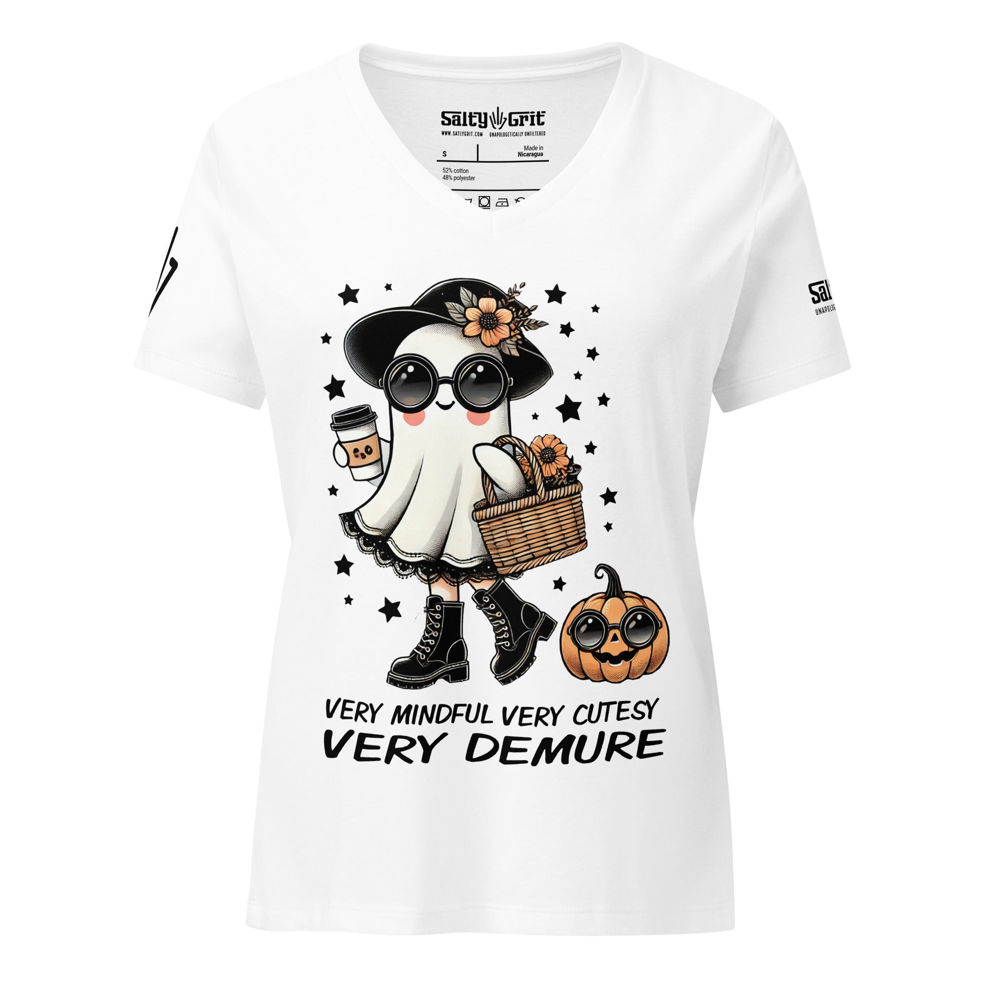 Very Mindful Very Cutesy Very Demure V-neck Shirt